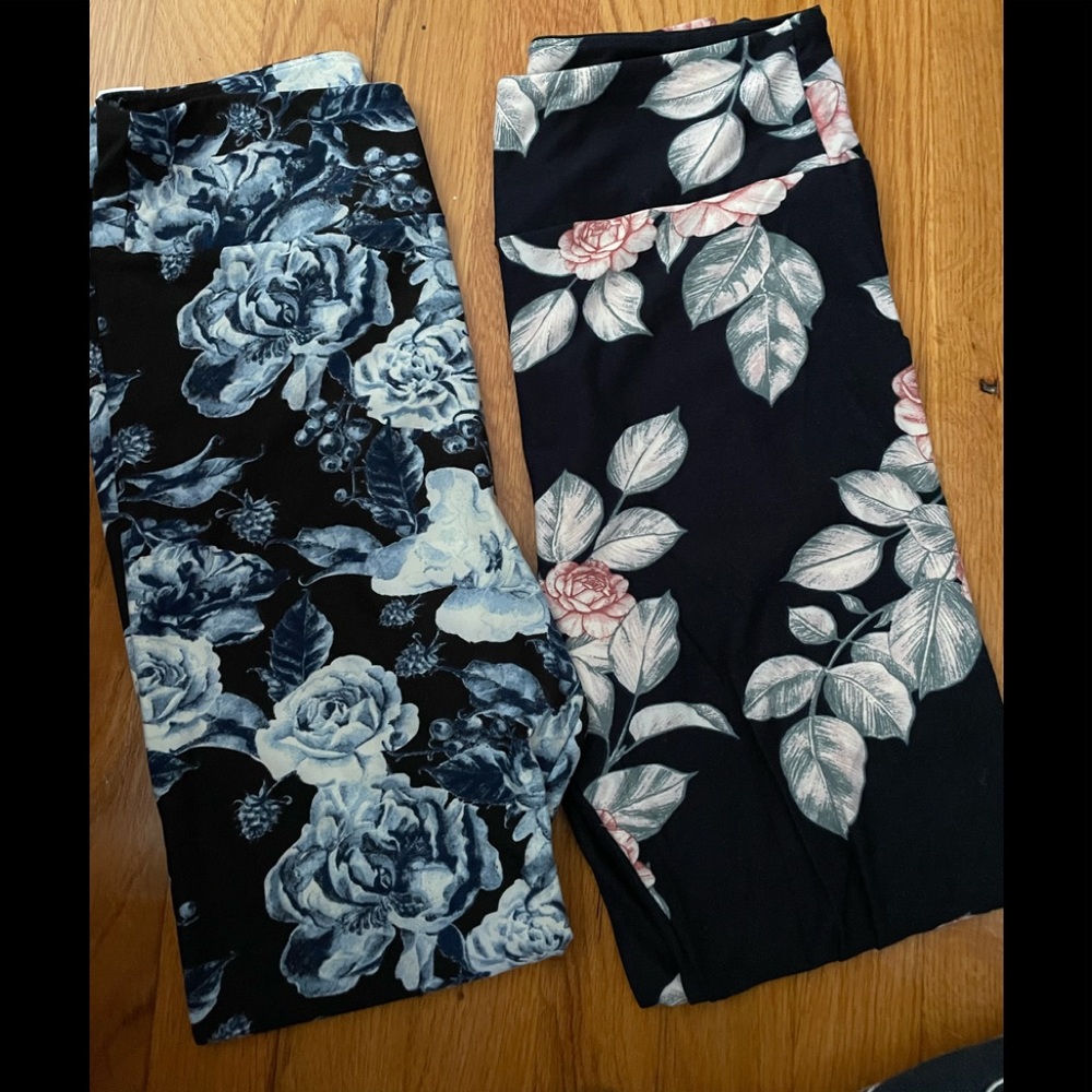 Lularoe OS floral leggings